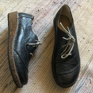 Aetrex Shoes Womens 8.5 EU 39 Black Leather Oxford